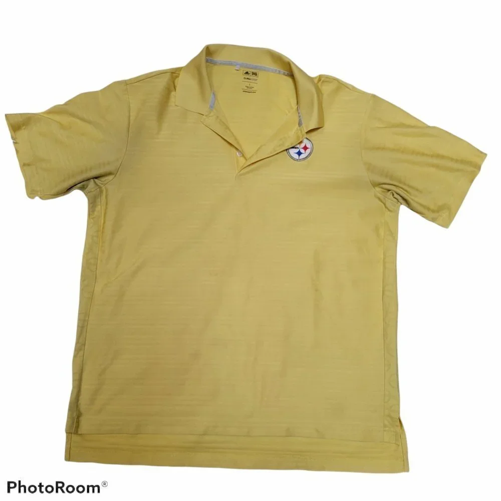 Adidas Pittsburgh Steelers Climacool Golf Polo - L